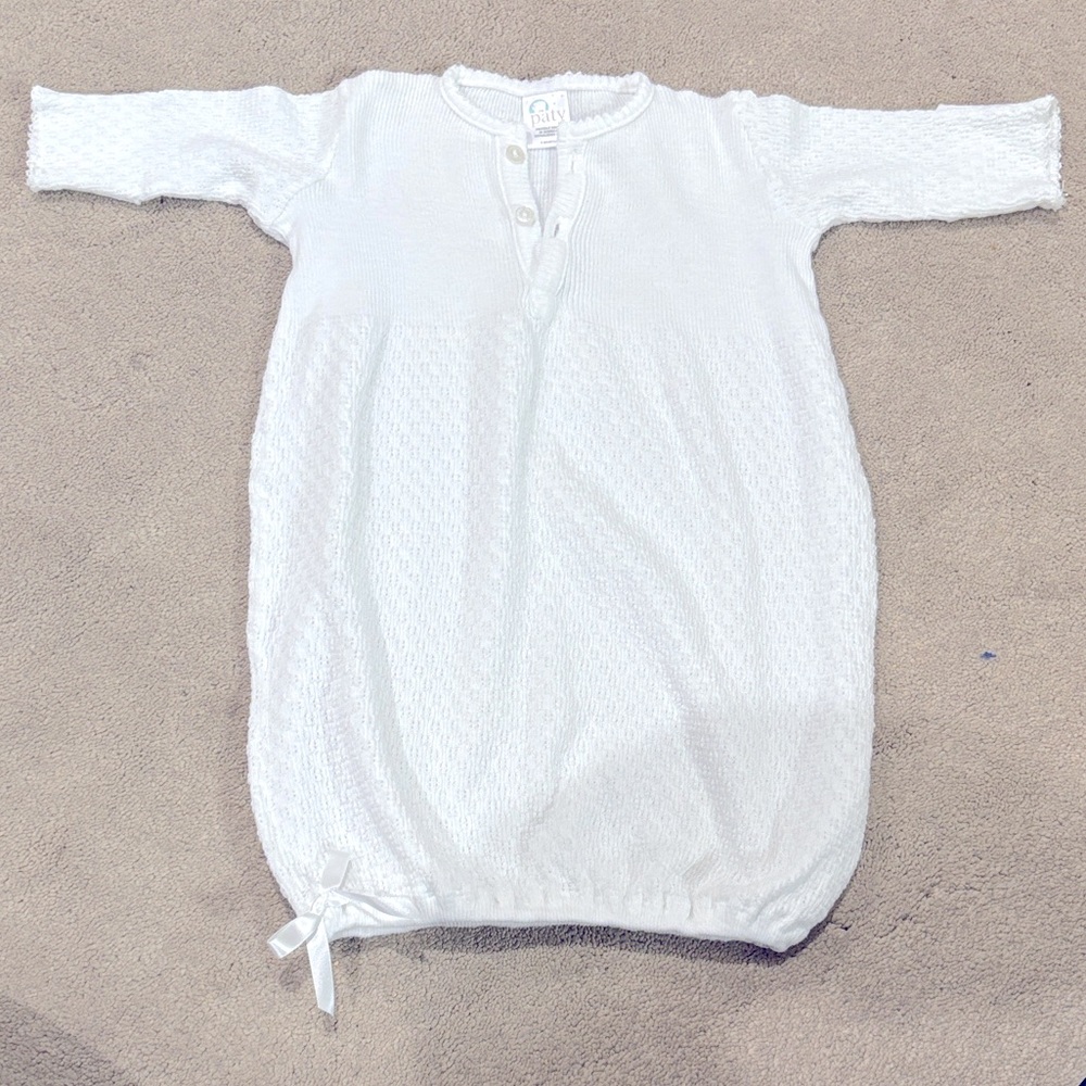Paty 3 month white gown
